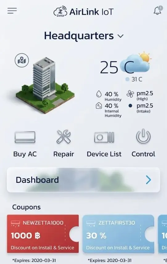 ZettaAirLink IoT Dashboard