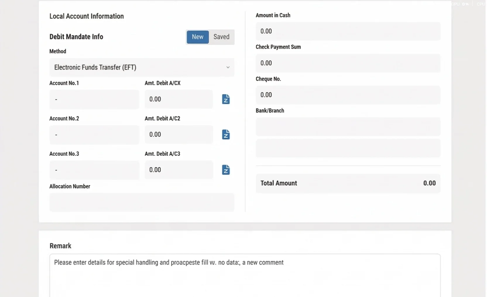 Trade Finance Form Wizard