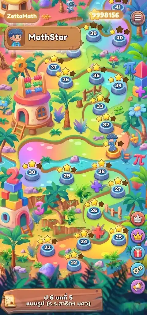 ZettaMath Level Map
